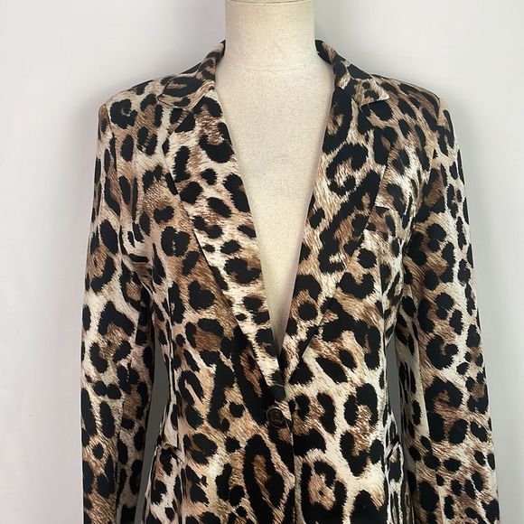 Hartley Animal Print Satin Jacket - Picture 2 of 7
